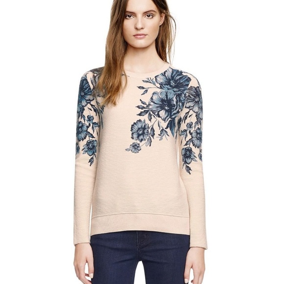 tory burch floral sweater